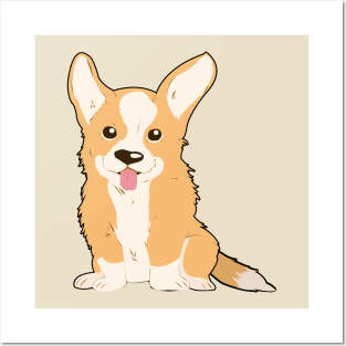 Corgi Posters and Art